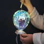 Personalised Iridescent LED Hanging Balloon Light, thumbnail 1 of 4