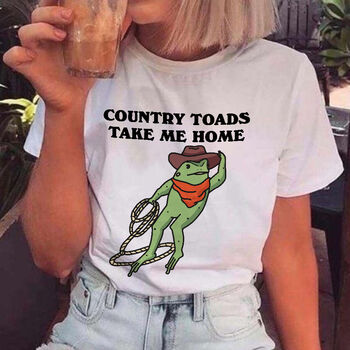 'Country Toads' Funny Cowboy Frog Shirt, 4 of 9