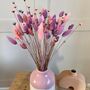 Mini Pink And Purple Bunny Tail Arrangement, thumbnail 1 of 4