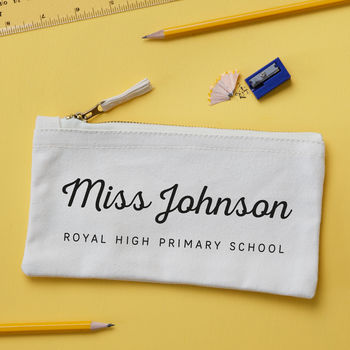Personalised Thank You Teacher Pencil Case, 2 of 2