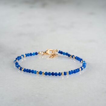 Natural Blue Agate Bracelet, 4 of 8