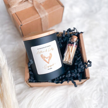 Personalised Engagement Celebration Candle Gift, 7 of 8