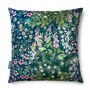 Luxury Super Soft Velvet Cushion Cottage Garden Teal, thumbnail 1 of 5