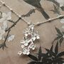 Sterling Silver Forget Me Not Bloom Necklace, thumbnail 5 of 6
