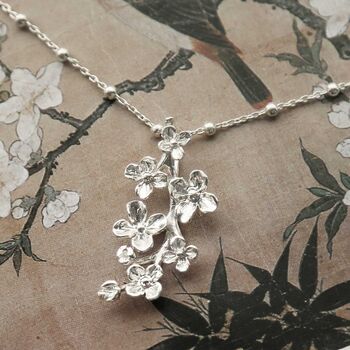 Sterling Silver Forget Me Not Bloom Necklace, 5 of 6