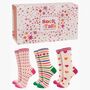 Womens Bamboo Socks Love Hearts Rainbow Gift Set, thumbnail 1 of 4