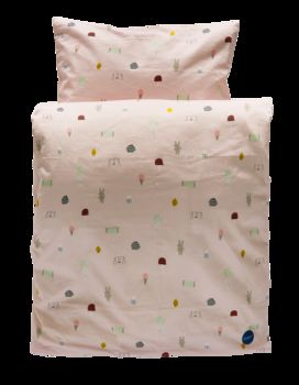 Pink Ice Cream Design Girl's Duvet And Pillowcase Set, 5 of 5