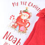 Personalised 'My 1st Christmas' Set For Baby, thumbnail 3 of 3