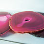 Pink Agate Coaster Set Of Two, thumbnail 2 of 3