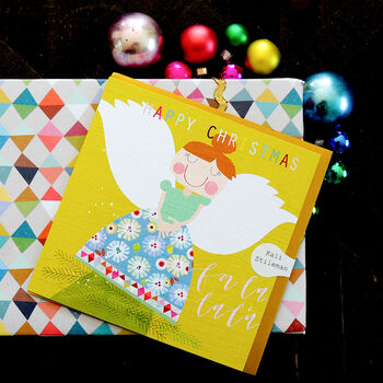 Christmas Tree Top Angel Card, 5 of 5