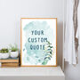 Custom Quote Print Poster, thumbnail 3 of 8