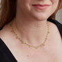 Green Peridot Beaded Gemstone Short Collar Necklace, thumbnail 3 of 11