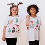 Christmas Snow Globe – Children’s T Shirt Painting, thumbnail 1 of 11