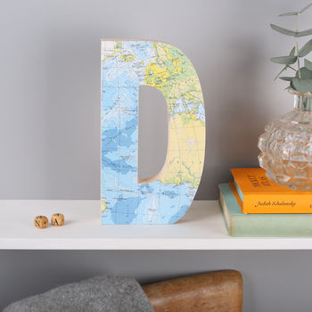 Map Location Wooden Letter Wedding Anniversary Gift, 3 of 6