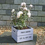 Personalised Anniversary Square Planter Crate, thumbnail 3 of 8