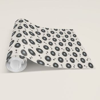 Vinyl Records Music Gift Wrapping Paper – Perfect For Music Lovers, 2 of 6