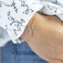 Rose Gold Plated Double Birthstone Bracelet, thumbnail 3 of 6