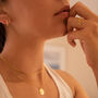 Gold Or Silver Minimalist Huggie Hoop Earrings, thumbnail 7 of 12