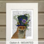 Mad Hatter Fox Book Print, Framed Or Unframed, thumbnail 2 of 8