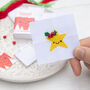Kawaii Christmas Star Mini Cross Stitch Kit, thumbnail 1 of 12