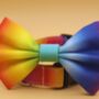 Rainbow Ombre Dog Bow Tie, thumbnail 5 of 10