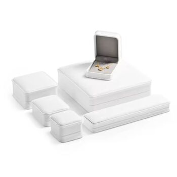 Monaco D’or Gold White Floss Ombré Travel Jewellery Box, 2 of 4