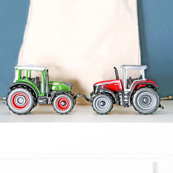 Die Cast Tractor Toy And Personalised Bag, 2 of 4