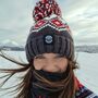 Graphite Red Tyrol Nordic Reflective Superbobble Hat, thumbnail 1 of 5