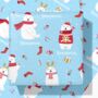 Personalised Christmas Polar Bears Wrapping Paper, thumbnail 1 of 3