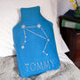 Star Sign Personalised Hot Water Bottle Cover, thumbnail 3 of 7