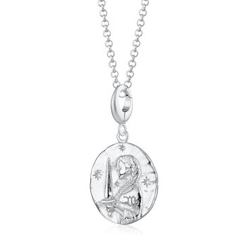 Virgo Zodiac Necklace, Sterling Silver Or Gold Plated, 3 of 9