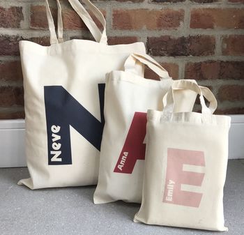 Personalised Initial Shopper By Pear Derbyshire | notonthehighstreet.com