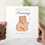 Personalised Bear Mummy Birthday Card, thumbnail 1 of 3