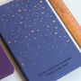 Foiled Stars Personalised Notebook, thumbnail 9 of 10