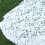 Anna Linen Blend Wrap Dress With Leaf Print, thumbnail 8 of 9