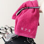 Embroidered Initials Personalised Ladies Golf Towel, thumbnail 3 of 5