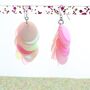 Party Sequin Drop Glow In The Dark Earrings Pinks, thumbnail 2 of 3