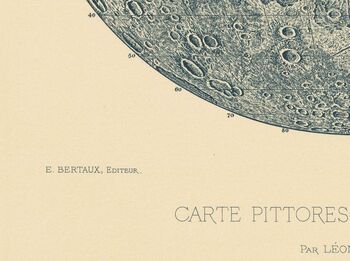 Personalised 1888 French Lunar Chart Lithograph, 2 of 6