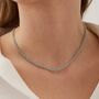 Handmade Rope Braided Sterling Silver Beaded Necklace, thumbnail 4 of 12