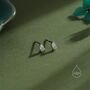 Extra Tiny Marquise Cz Stud Earrings In Sterling Silver, thumbnail 2 of 11