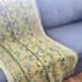 Block Printed Colourful Cotton Sofa Throw, thumbnail 1 of 12