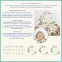 Personalised Winter Floral Couples Name Cake Topper, thumbnail 3 of 6