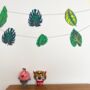 Tropical Leaves Recycled Paper Garland, thumbnail 2 of 5