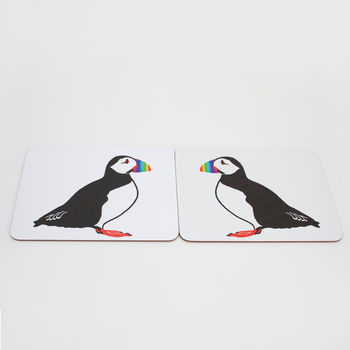 Rainbow Puffin Placemat, 2 of 9