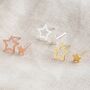 Mismatched Star Stud Earrings, thumbnail 2 of 9