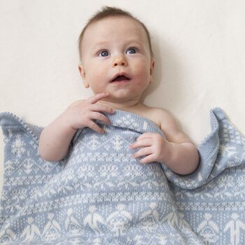 Bure Cashmere Cotton Baby Blanket, 2 of 7