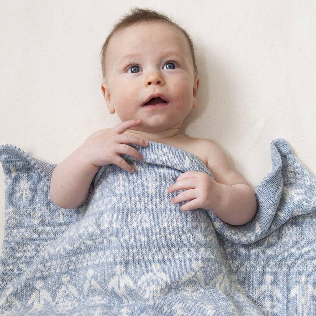 Bure Cashmere Cotton Baby Blanket By Dora Mouse | notonthehighstreet.com