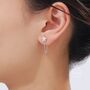 Sterling Silver Daisy Chain Jacket Earrings, thumbnail 6 of 10