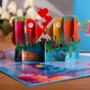 3D Pop Up Valentines Card Kissing Fish, thumbnail 2 of 4