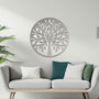 Modern Circular Metal Tree Wall Decor For Home Or Office, thumbnail 6 of 11